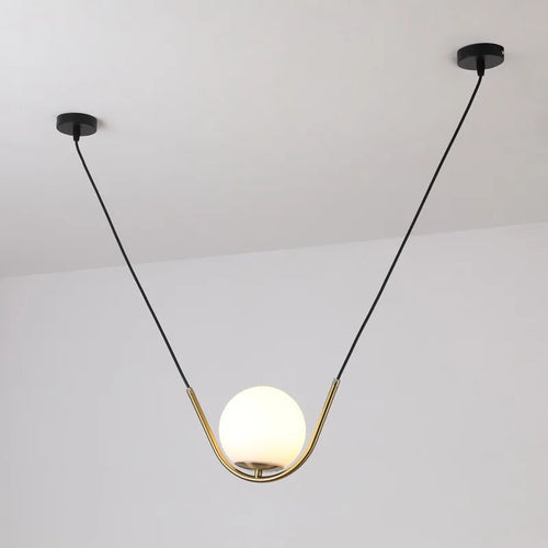 suspension nordique en verre design moderne pour restaurant café magasin - vue 2 sur 7