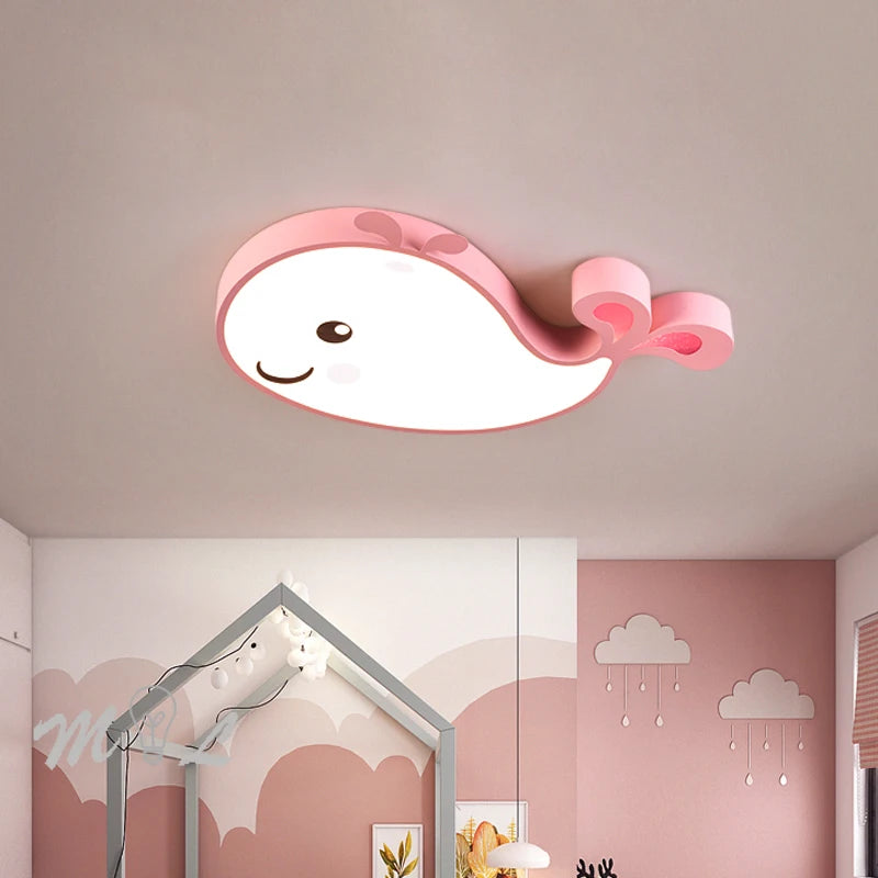 plafonnier led baleine éclairage créatif moderne pour enfant - vue 3 sur 15