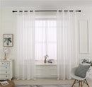 Rideau lin rayé style européen moderne salon chambre