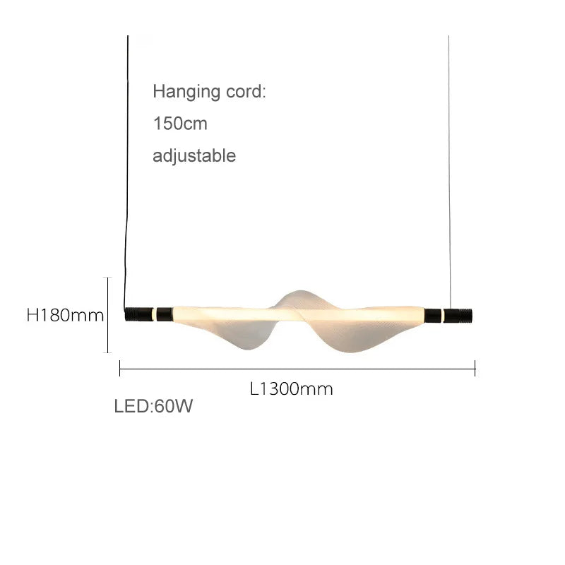 lustre design led postmoderne en acrylique tendance 2024 éclairage suspendu - vue 18 sur 18