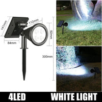 Projecteurs solaires extérieur étanche lumière solaire mur sol lumières solaires pour jardin piscine arbre étang voie paysage cour pelouse