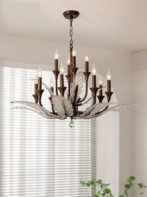 lustre art déco rétro pour éclairage intérieur moderne - vue 4 sur 9