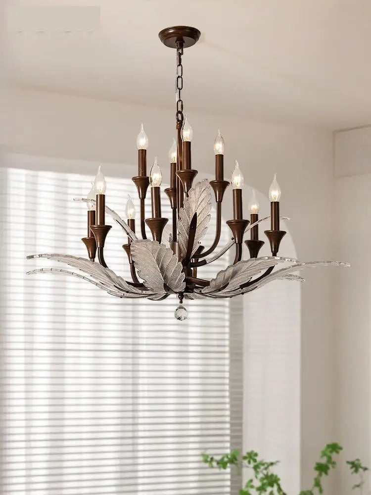 lustre art déco rétro pour éclairage intérieur moderne - vue 4 sur 9
