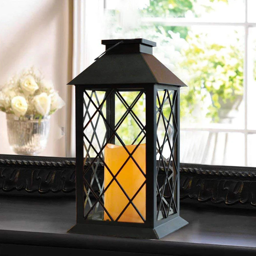 lanterne à led rétro portable pour extérieur et décoration