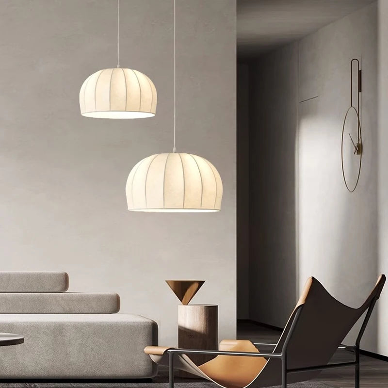 suspension en tissu rétro style wabi sabi pour décoration intérieure - vue 4 sur 9