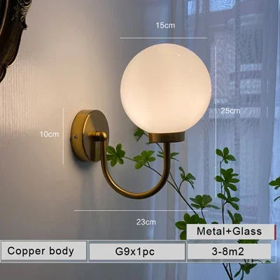 applique murale en verre chromé et laiteux élégante et moderne - vue 9 sur 8