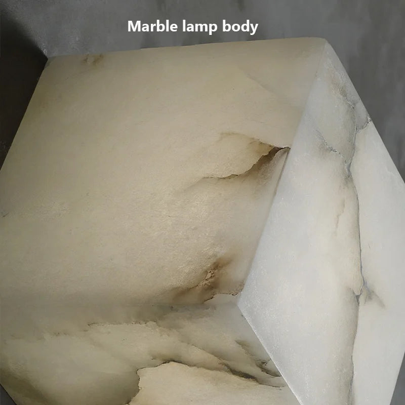 applique murale en marbre cubique pour éclairage intérieur élégant - vue 6 sur 7