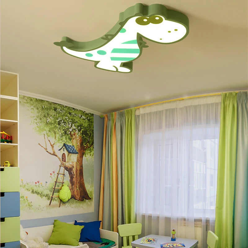 lampe dinosaure mignonne pour chambre d'enfants moderne et créative - vue 4 sur 7