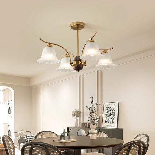 lustre rétro élégant pour un éclairage classique et raffiné - vue 5 sur 9