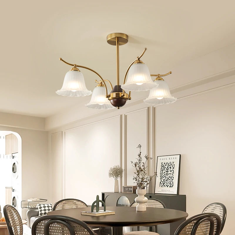 lustre rétro élégant pour un éclairage classique et raffiné - vue 5 sur 9