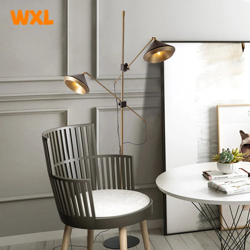 lampadaire led scandinave moderne double réglable pour intérieur - vue 6 sur 7