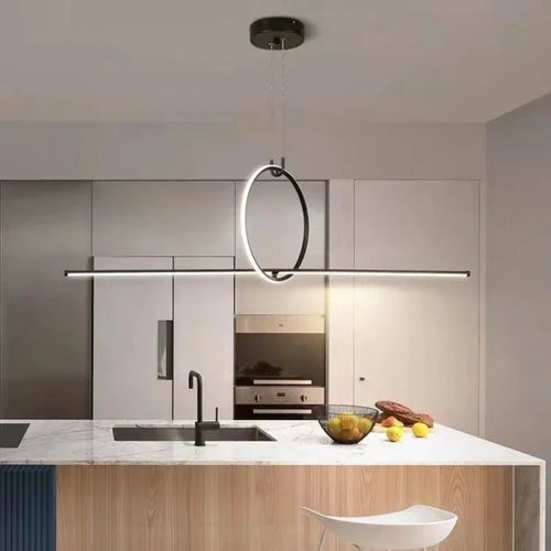 suspension led moderne minimaliste avec télécommande pour intérieur - vue 4 sur 7