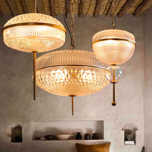 suspension créative en verre de champagne en métal doré 3000k - vue 3 sur 10
