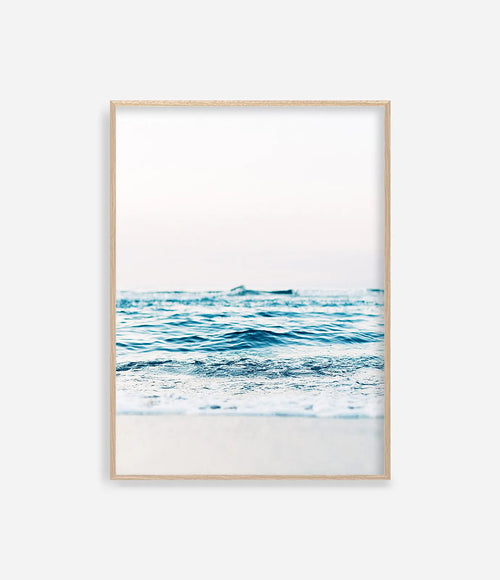 affiche photographique de vagues océan paysage marin décor mural
