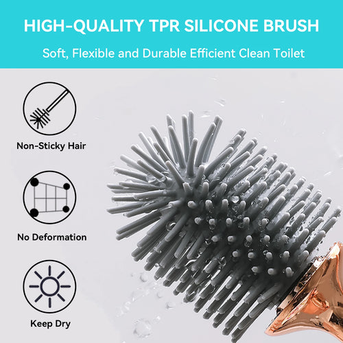 brosse en silicone avec support pour nettoyage moderne et durable - vue 5 sur 8
