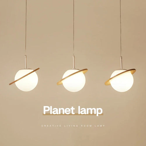 lampe à poser créative en bois et boule blanche décorative pour intérieur - vue 2 sur 12