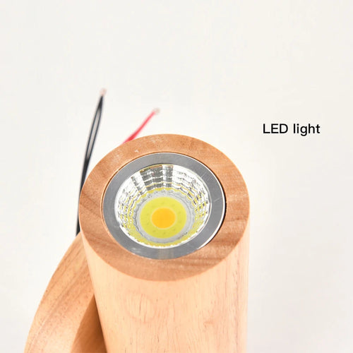 applique murale led moderne en bois pour décoration intérieure et extérieure - vue 6 sur 8