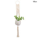 paniers suspendus en macramé pour plantes et décoration