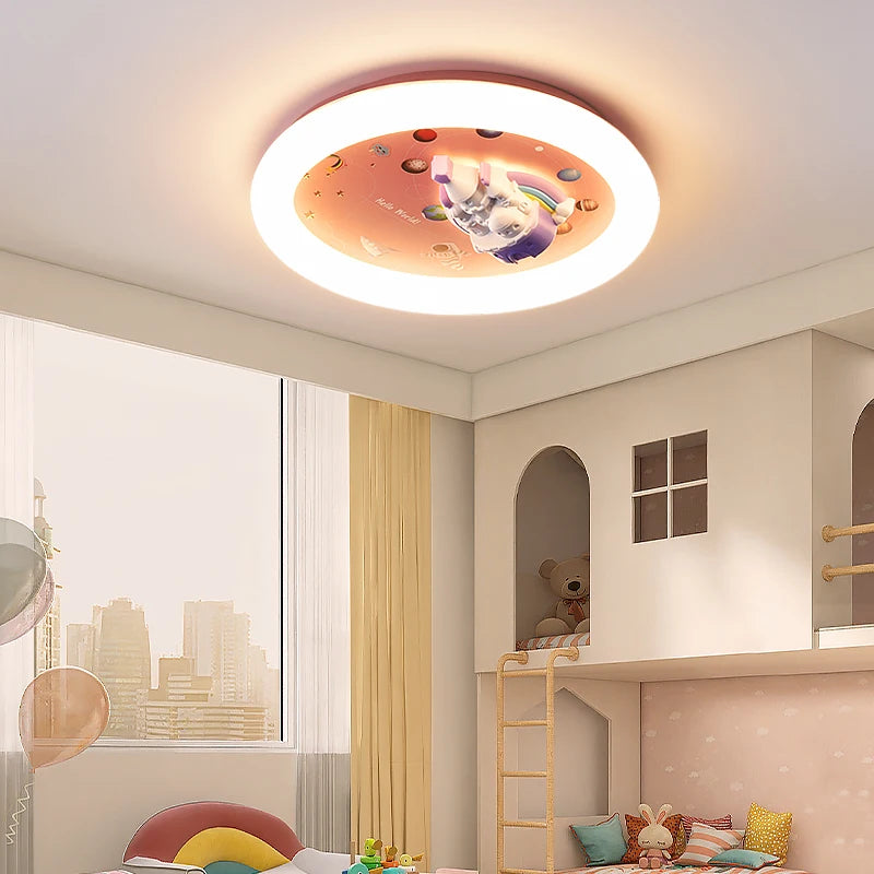 plafonnier moderne cœur éclairage mignon style château décoratif - vue 3 sur 7