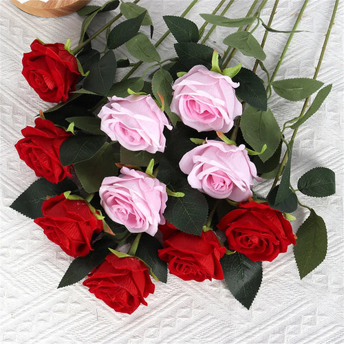 bouquet de roses artificielles pour mariage Noël ou Saint-Valentin - vue 4 sur 14