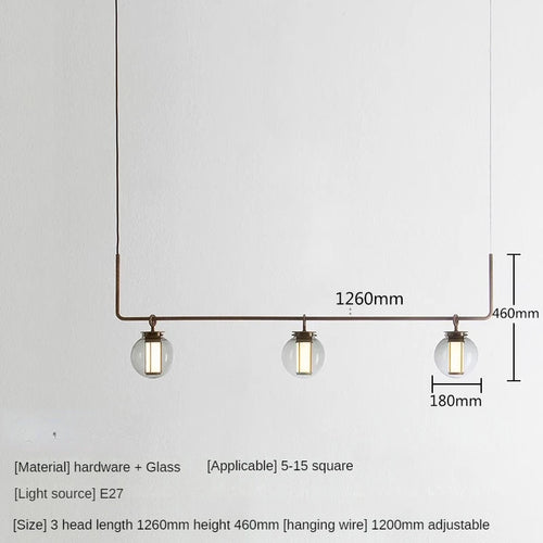 suspension en verre minimaliste pour bar et restaurant - vue 10 sur 9
