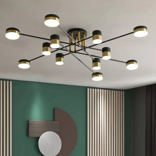 lustre à led design nordique moderne pour intérieur - vue 4 sur 11