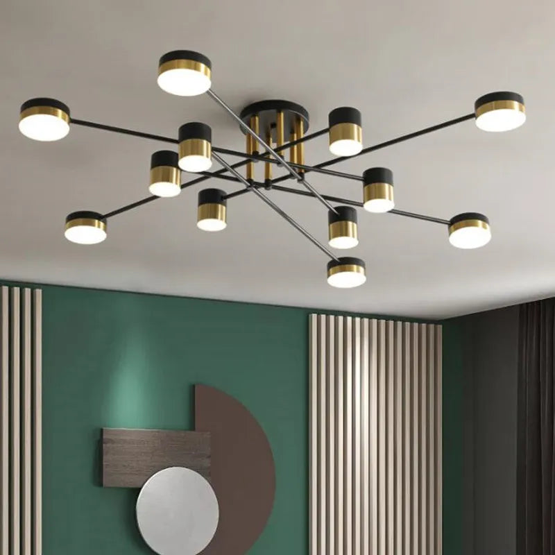 lustre à led design nordique moderne pour intérieur - vue 3 sur 11