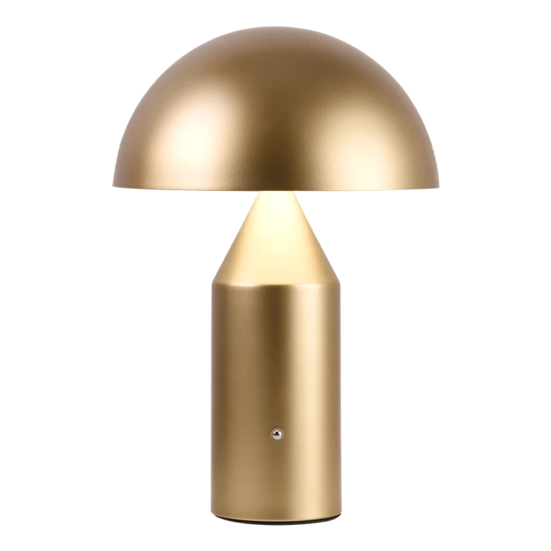 Lampe de table Portable lampe champignon led rechargeable interrupteur tactile veilleuse salle à manger chambre lampe de chevet - vue 9 sur 9