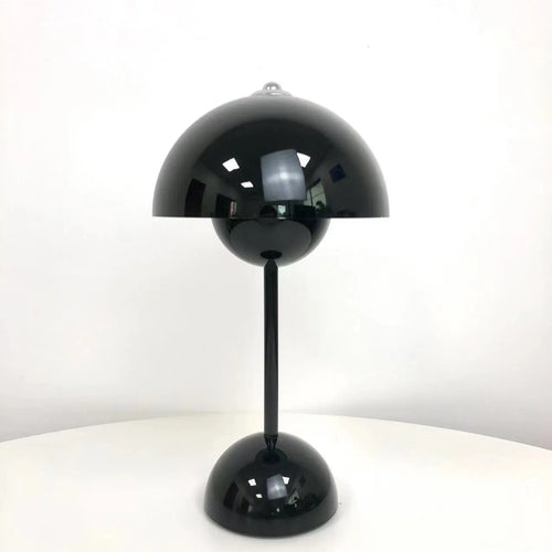 Lampe de table led nordique interrupteur tactile supérieur lampe de table de chargement USB lampe de champignon de bourgeon de fleur lampe de table décorative de table de chevet - vue 13 sur 14