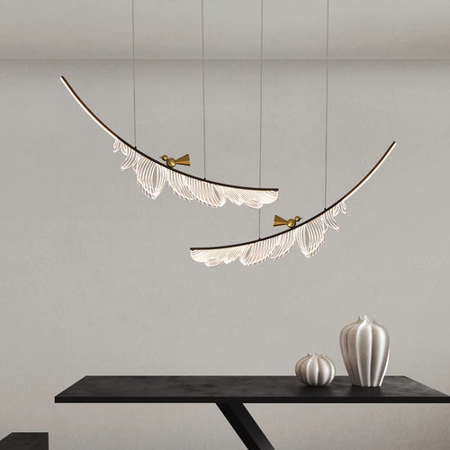 lustre led moderne pour table de restaurant décoration maison - vue 3 sur 9