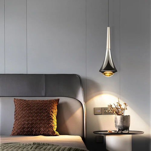 Suspension double lumière luxe plafond - vue 4 sur 7