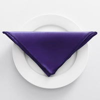 Serviette de table satin décorative style mariage réception