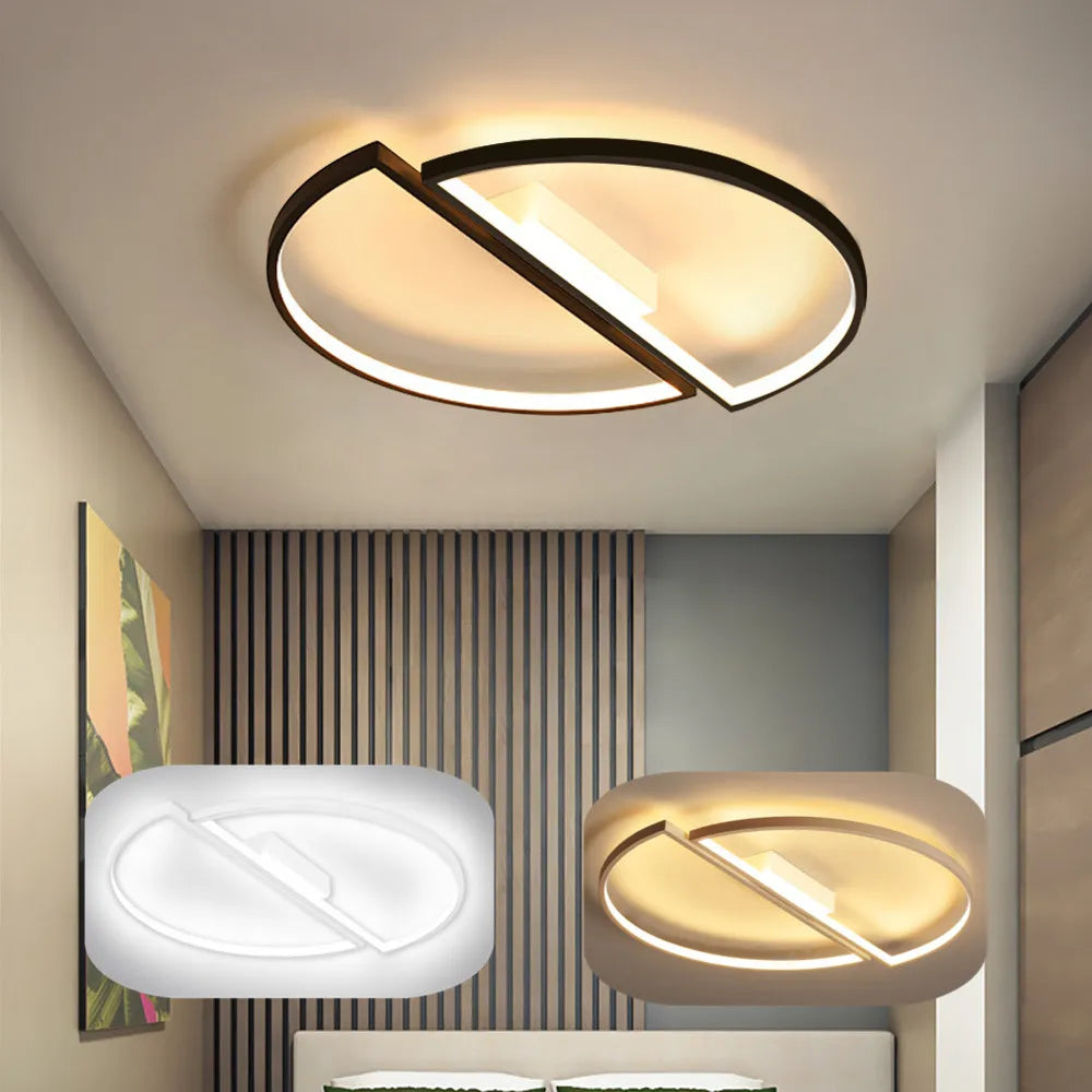 plafonnier moderne à leds pour un éclairage élégant - vue 4 sur 9