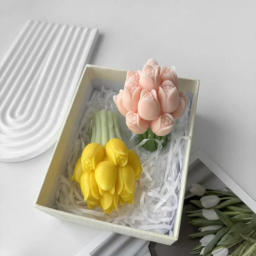 moule en silicone 3d pour fleurs et bougies artisanales - vue 6 sur 7