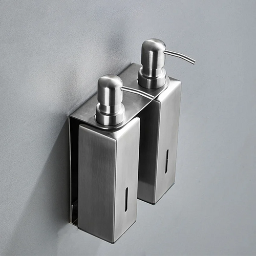 accessoires en acier inoxydable pour distributeurs de savon moderne - vue 2 sur 12