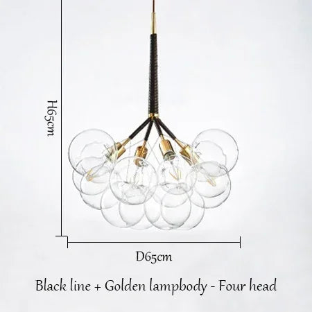 lustre moderne en verre lumineux pour décoration intérieure - vue 9 sur 18