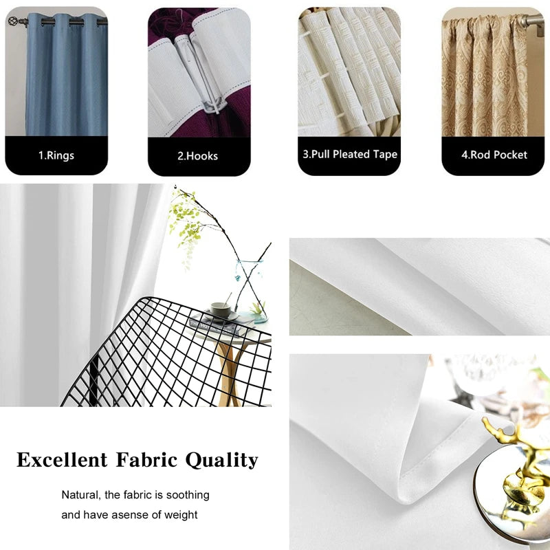 rideau occultant sur mesure extra long style moderne - vue 5 sur 9