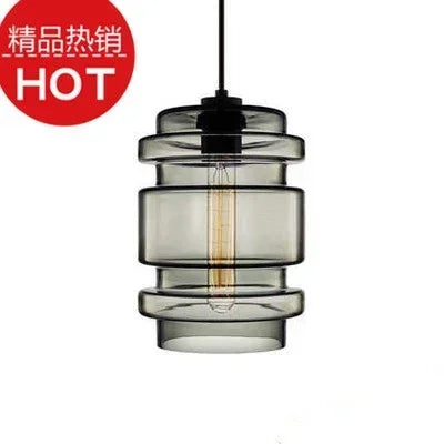 lustre suspendu moderne en verre transparent design élégant - vue 21 sur 28