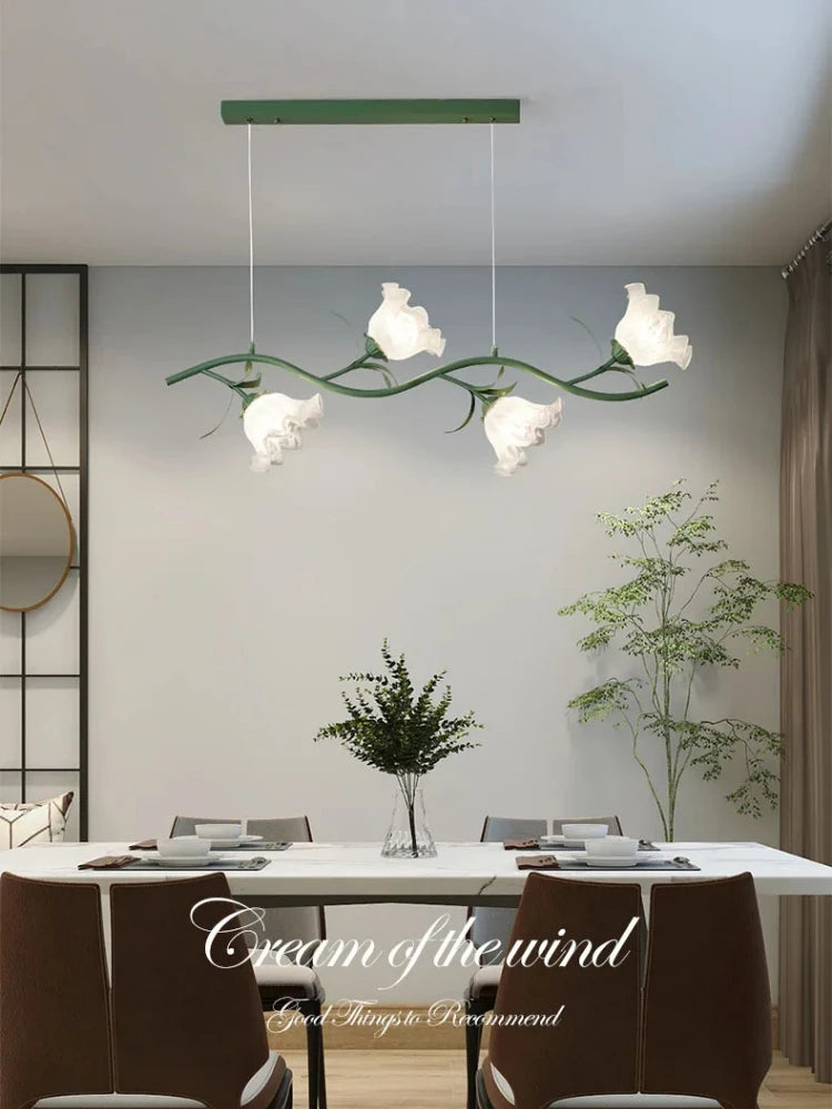 suspension à fleurs de style pastoral pour décoration intérieure - vue 5 sur 14
