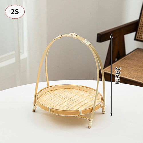 panier de rangement tissé à la main pour jardin et pique-nique - vue 24 sur 27