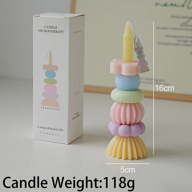 bougie parfumée empilable en cire de soja pour mariage et anniversaires - vue 10 sur 10