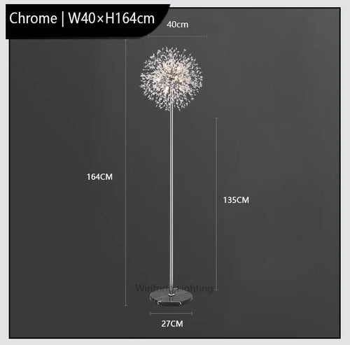 lampadaire led pissenlit de luxe winfordo - vue 9 sur 10