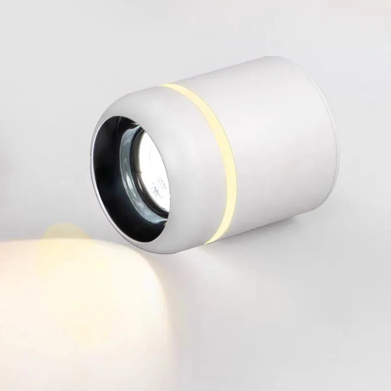 New dimmable LED Downlight ceiling light 7W 9W 12W 15W Nordic surface mounted COB spotlight, indoor background wall lighting - vue 3 sur 8