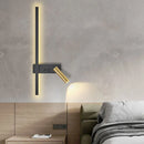 Applique murale noir blanc minimal luxe décor lampe