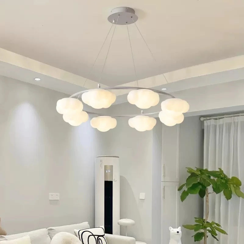 lustre en forme de nuage avec télécommande pour enfants - vue 3 sur 14