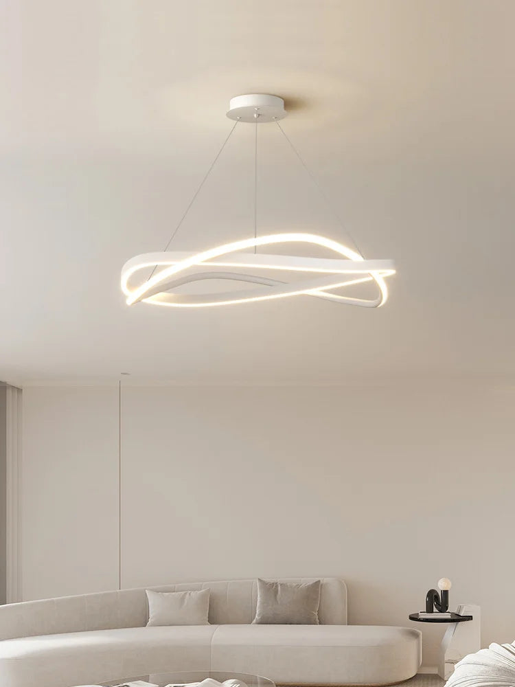 lustre anneau minimaliste créatif moderne pour maison - vue 2 sur 10