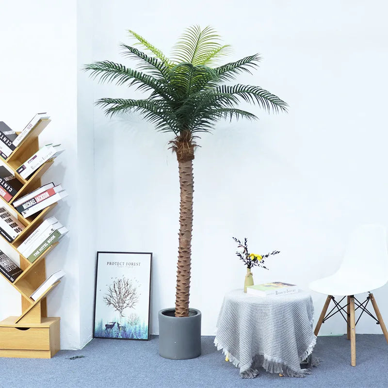 cocotier artificiel grande plante verte pour décoration intérieure - vue 4 sur 15
