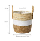 panier en osier naturel pour jardin et rangement décoratif