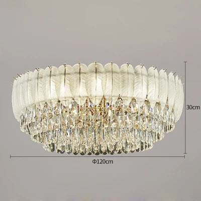 plafonnier cristal design moderne pour décoration intérieure élégante - vue 12 sur 12