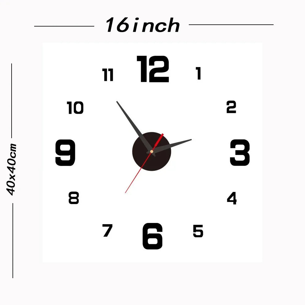 horloge murale silencieuse à piles design moderne pour tous les espaces - vue 12 sur 16